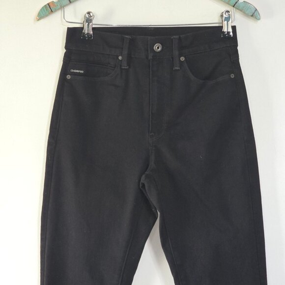 G Star Raw Shape Skinny Black High Rise Stretch Jeans Sz W28 L30 NWOT - Picture 4 of 11